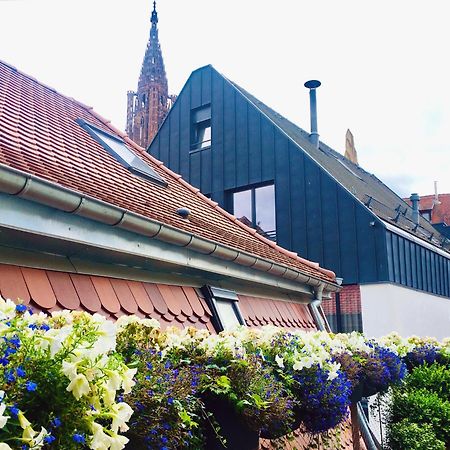 Le Carre D Or Appartement Terrasse Vue Cathedrale Strasbourg Luaran gambar