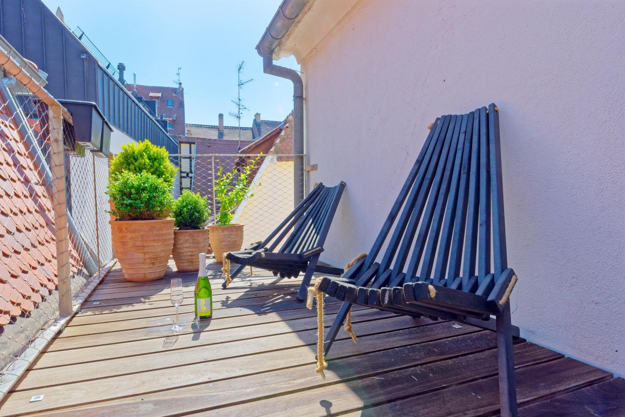 Le Carre D Or Appartement Terrasse Vue Cathedrale Strasbourg Luaran gambar